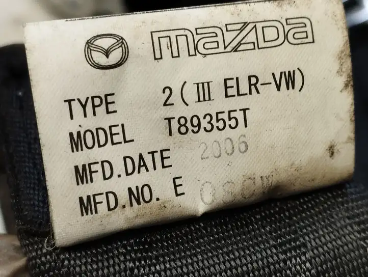 Mazda 5 (2005 - 2010) T89355T Задний ремень безопасности — фото 2