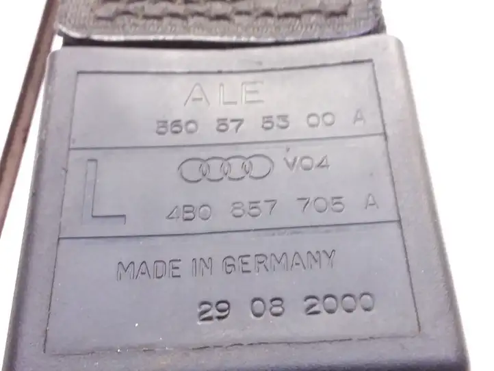 Audi A6 S6 C5 4B (2001 - 2004) 4B0857705A Передний ремень безопасности — фото 3