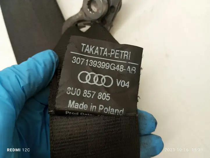 Audi Q3 8U (2011 - 2014) Задний ремень безопасности — фото 4