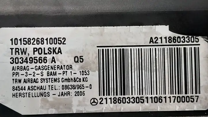 Mercedes-Benz E W211 (2002 - 2009) A2118603305 Подушка безопасности пассажира — фото 3