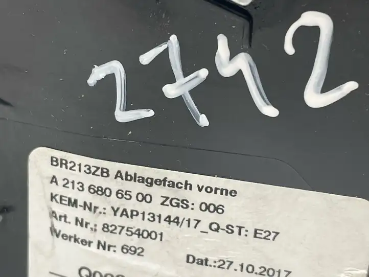 Mercedes-Benz E W213 (2016 - ) A2136806500 Пепельница — фото 2