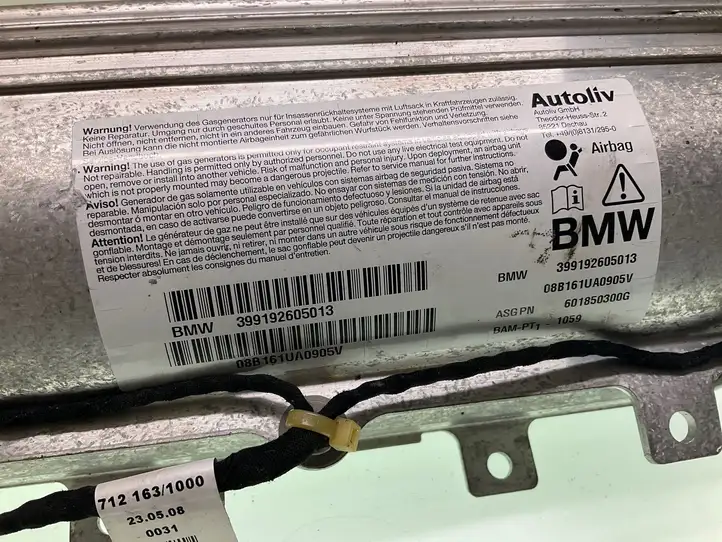 BMW 7 E65 E66 (2001 - 2008) 399192605013 Подушка безопасности пассажира — фото 4