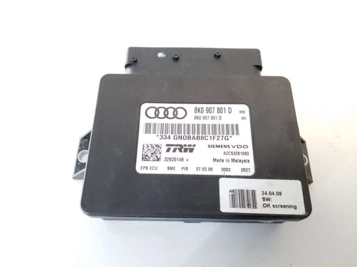 8K0907801D Audi A4 S4 B8 8K Rankinio stabdžio valdymo blokas