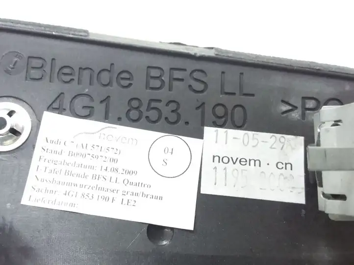 Audi A6 C7 (2011 - 2014) 4G1853190 Декоративная планка — фото 4