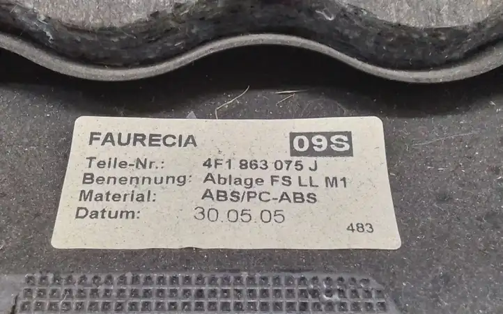 Audi A6 S6 C6 4F (2004 - 2008) 4F1863075J Нижняя отделка панели приборов — фото 2