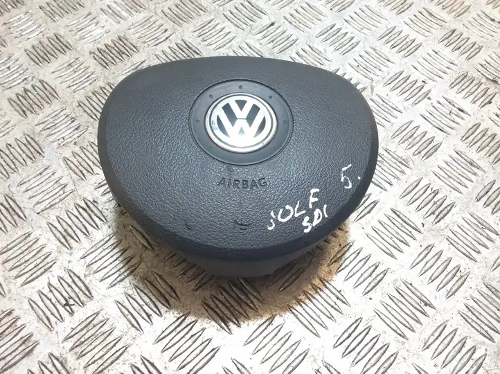 Volkswagen Golf V (2003 - 2009) 1K0880201N Подушка безопасности руля — фото 1