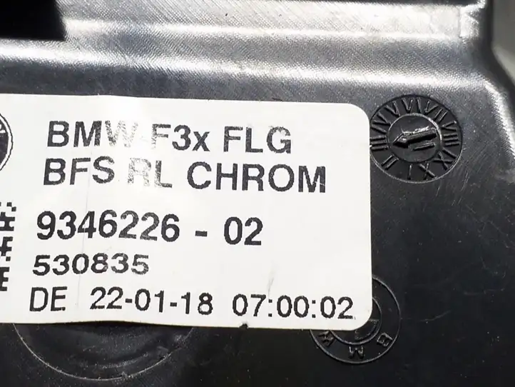 BMW 3 F30 F35 F31 (2012 - 2018) 9346226 Боковой воздушный дефлектор — фото 4