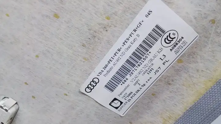 Audi A4 S4 B9 (2015 - 2019) 8W9867506L Потолочная обшивка — фото 3