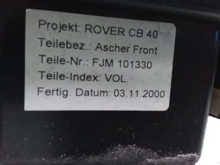 Land Rover Freelander (1997 - 2003) 101330 Передняя пепельница — фото 3