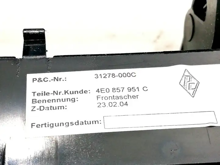 Audi A8 S8 D3 4E (2005 - 2007) 4E0857951C Передняя пепельница — фото 2