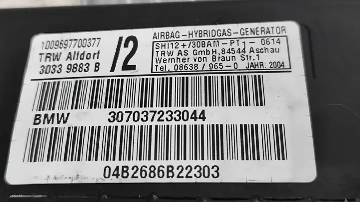 BMW X5 E53 (1999 - 2006) 307037233044 Подушка безопасности двери — фото 2