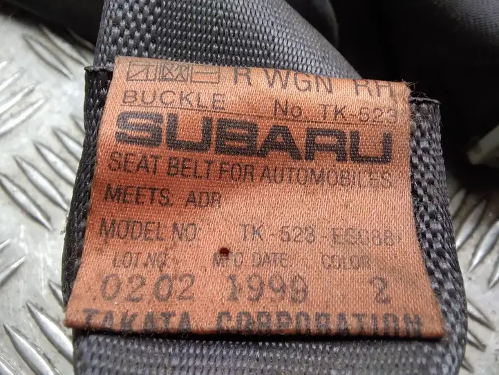 Subaru Legacy (1999 - 2003) TK523ES088 Задний ремень безопасности — фото 2