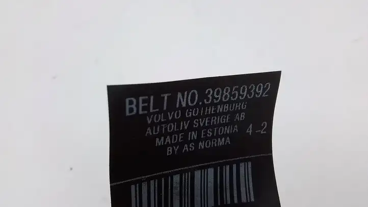 Volvo V70 (2007 - 2013) 39859392 Задний ремень безопасности — фото 3