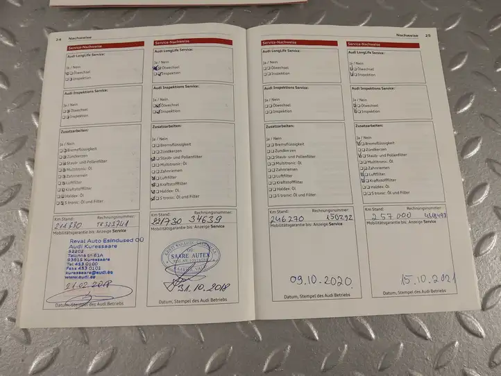 Audi A6 C7 (2011 - 2014) QA1024757 Сервисная книжка — фото 7