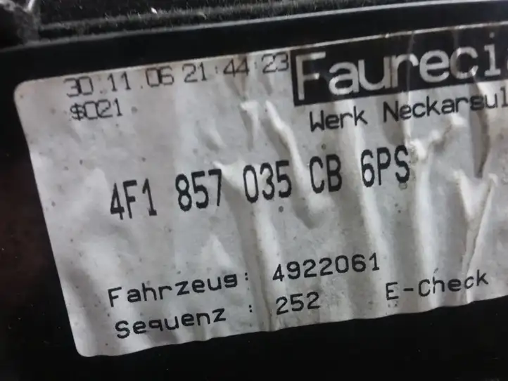 Audi A6 S6 C6 4F (2004 - 2008) 4F1857035CB Вещевой ящик — фото 3