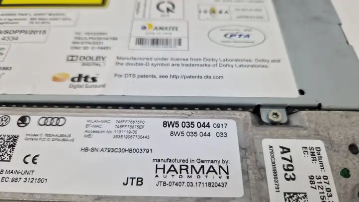 Audi A4 S4 B9 (2015 - 2019) 8W5035044 Блок MMI — фото 8