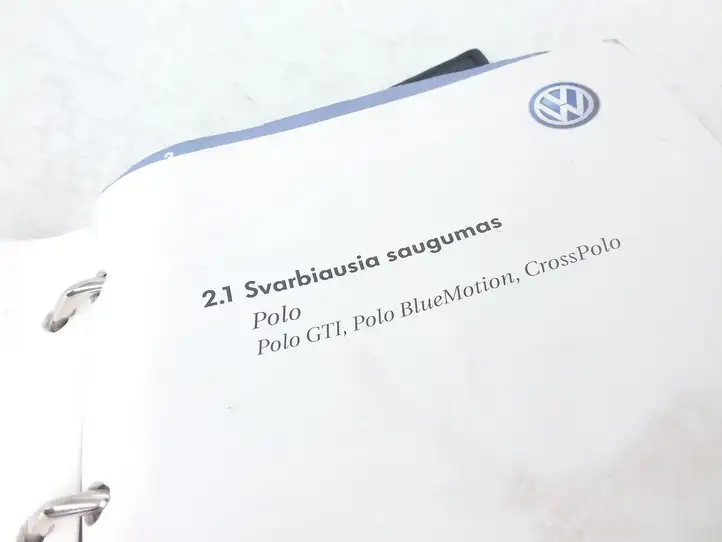 Volkswagen Polo (2005 - 2009) Руководство пользователя — фото 3