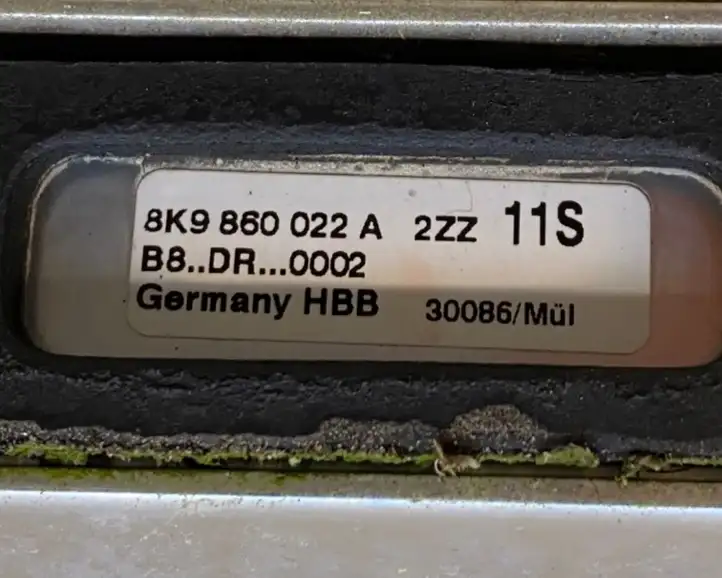 Audi A4 S4 B8 8K (2007 - 2011) 8K9860021A — фото 4