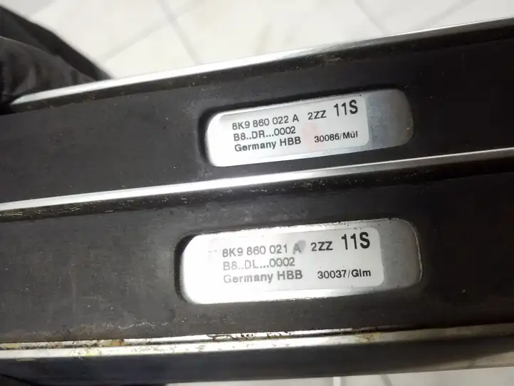 Audi A4 S4 B8 8K (2007 - 2011) 8K9860022A Рейлинги крыши — фото 2