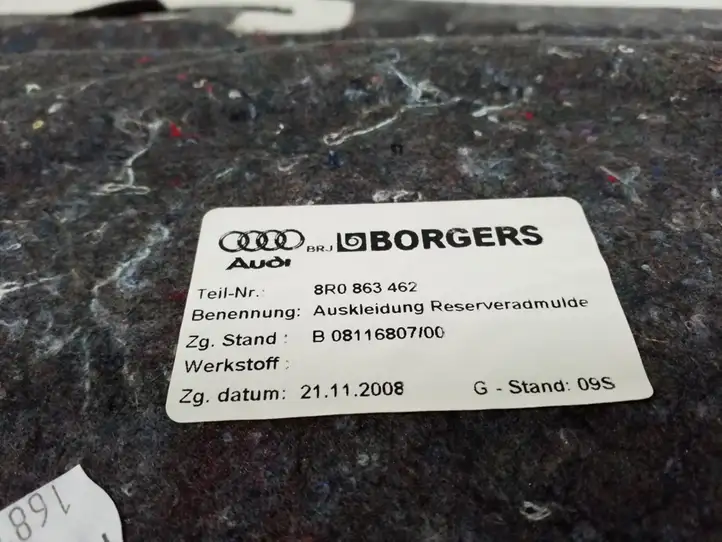Audi Q5 SQ5 (2008 - 2012) 8R0863462 Коврик багажника — фото 2