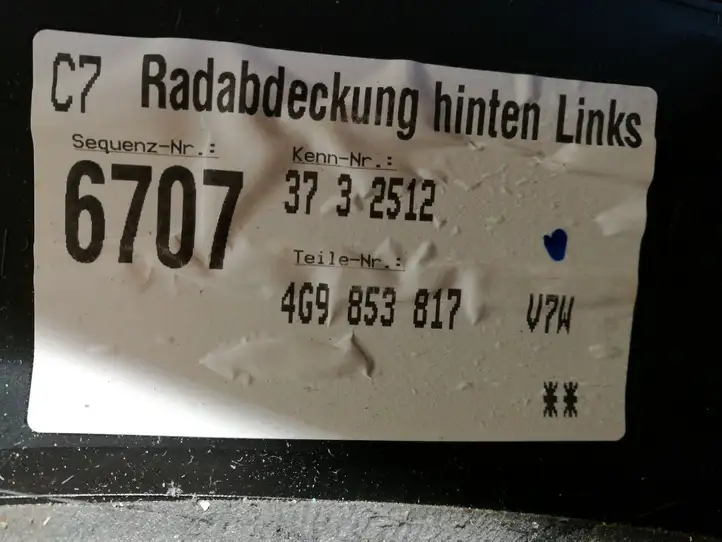 Audi A6 Allroad C7 (2012 - 2014) 4G9853817 Молдинг заднего крыла — фото 6