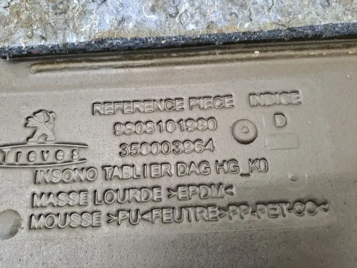 Peugeot Expert (2016 - ) 9808101980 Другая часть кузова — фото 11
