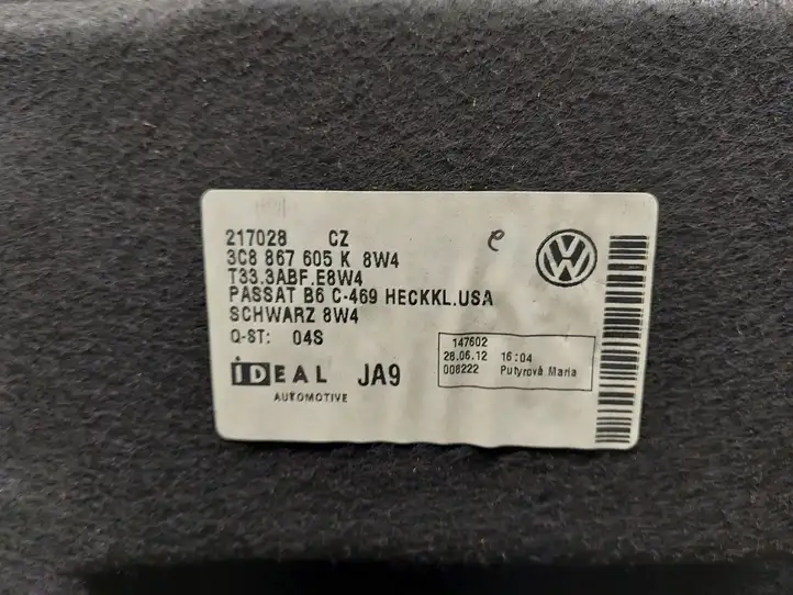 Volkswagen PASSAT CC (2012 - 2017) 3C8867605K Основной отделочный щит — фото 4