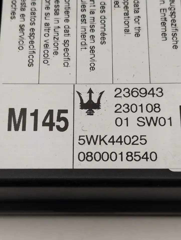 Maserati GranTurismo (2007 - 2019) 0800018540 Блок управления сиденьем — фото 4
