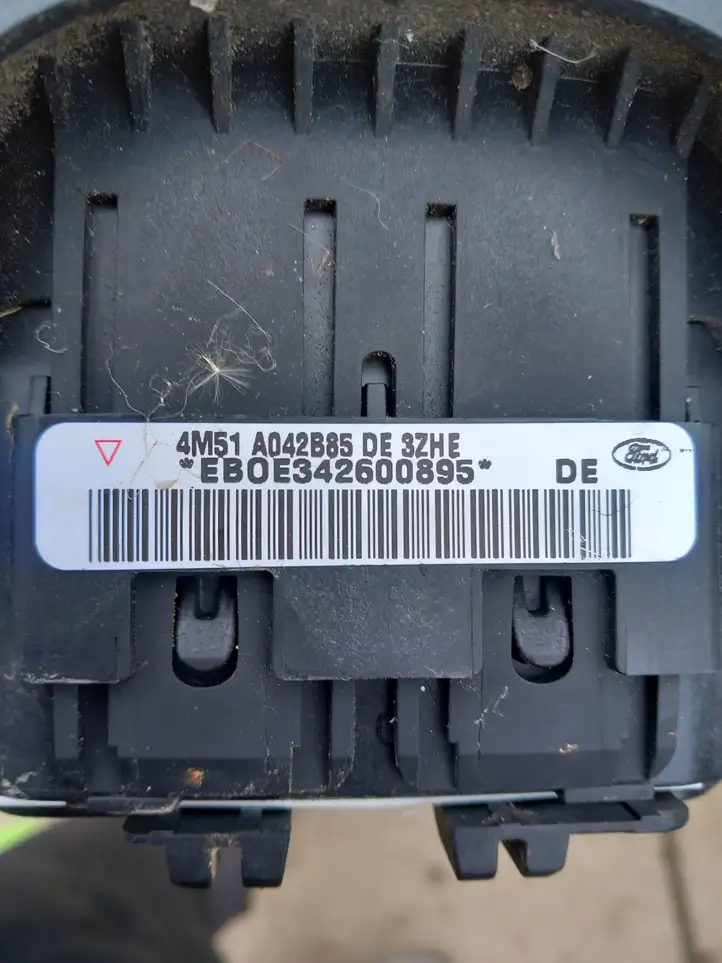 Ford Focus (2005 - 2008) 4M51A042B85 Подушка безопасности руля — фото 5
