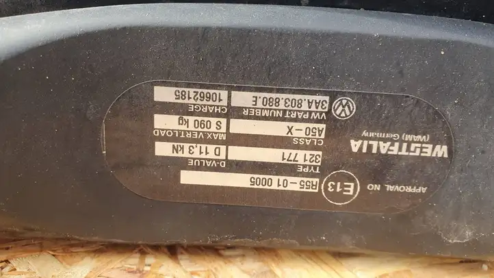 Volkswagen PASSAT B7 (2011 - 2014)  3AA803880E Комплект крюка