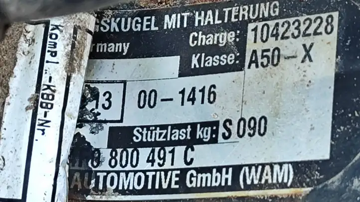 Audi A6 S6 C6 4F (2008 - 2011) 4K0800491C Комплект буксировочного крюка — фото 3