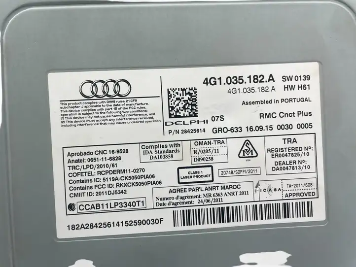 Audi A6 Allroad C7 (2012 - 2014) 4G1035182A CD/DVD чейнджер — фото 8