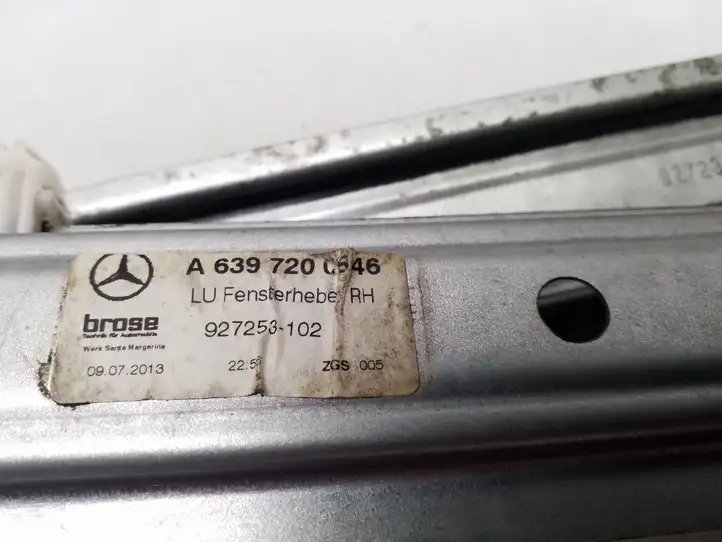 Mercedes-Benz Vito Viano W639 (2003 - 2010) A6397200546 Стеклоподъемник передней двери (без мотора) — фото 6