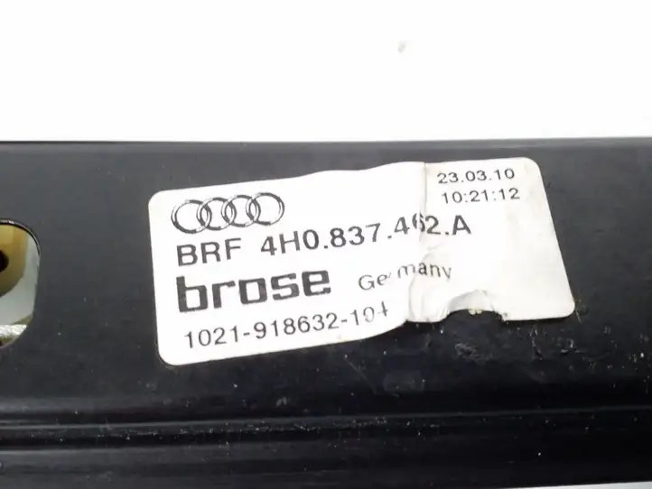 Audi A8 S8 D4 4H (2010 - 2014) 4H0837462A Стеклоподъемник передней двери (без мотора) — фото 3