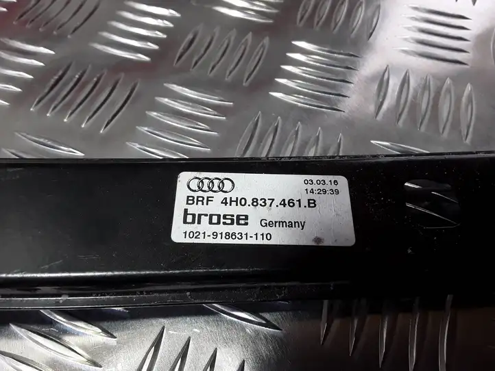 Audi A8 S8 D4 4H (2010 - 2014) 4H0837461B Стеклоподъемник передней двери (без мотора) — фото 2