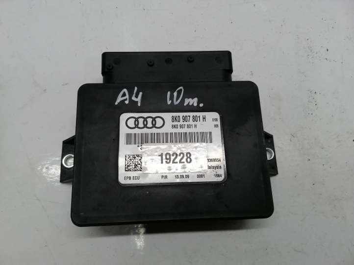 8K0907801H Audi A4 S4 B8 8K Rankinio stabdžio valdymo blokas