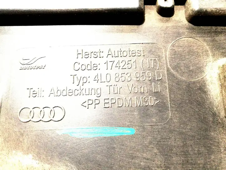 Audi Q7 4L (2005 - 2009) 4L0853959D Молдинг передней двери — фото 2