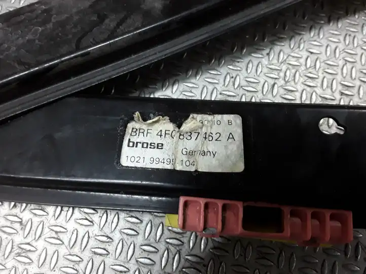 Audi A6 S6 C6 4F (2004 - 2008) 4F0837462A Стеклоподъемник передней двери (без мотора) — фото 2