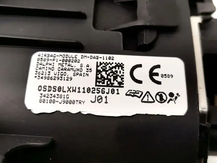 Hyundai Kona I (2017 - 2022) 80100-J9000 Подушка безопасности руля — фото 3
