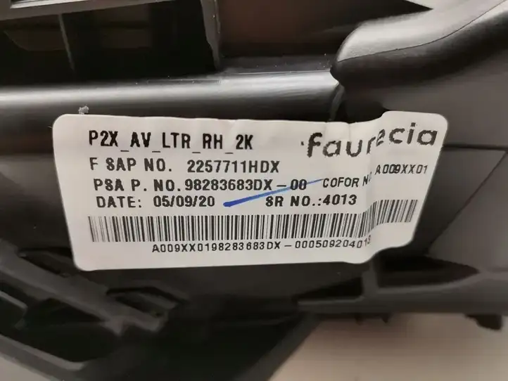 Peugeot 208 (2019 - ) 98283683DX Боковой воздушный дефлектор — фото 3