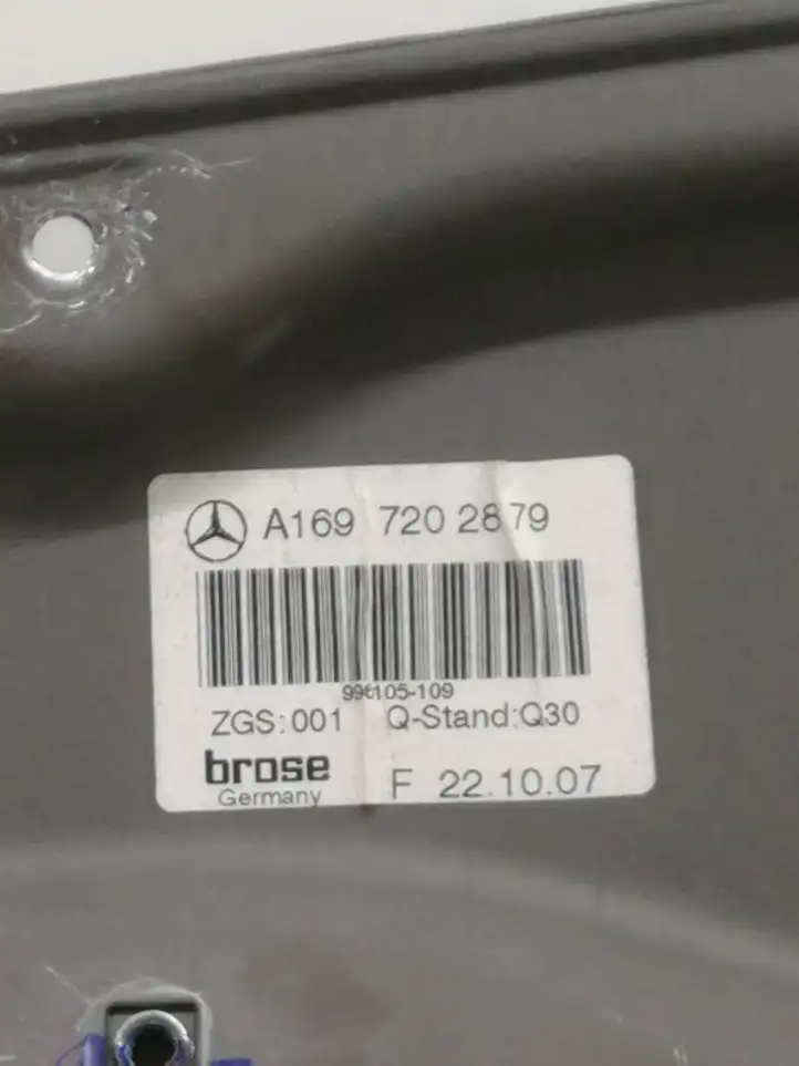 Mercedes-Benz B-class W245 (2005 - 2008) A1697202879 Стеклоподъемник передней двери (без мотора) — фото 2