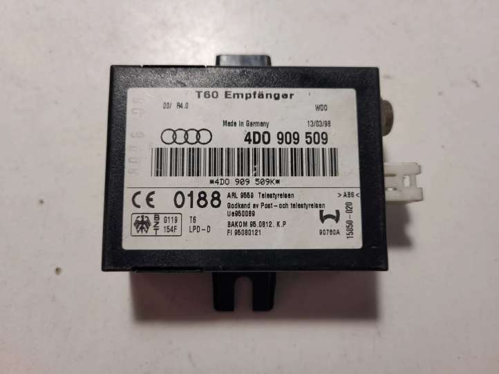 4D0909509K Audi A6 Allroad C5 Autonominio šildytuvo (webastos) valdymo blokas