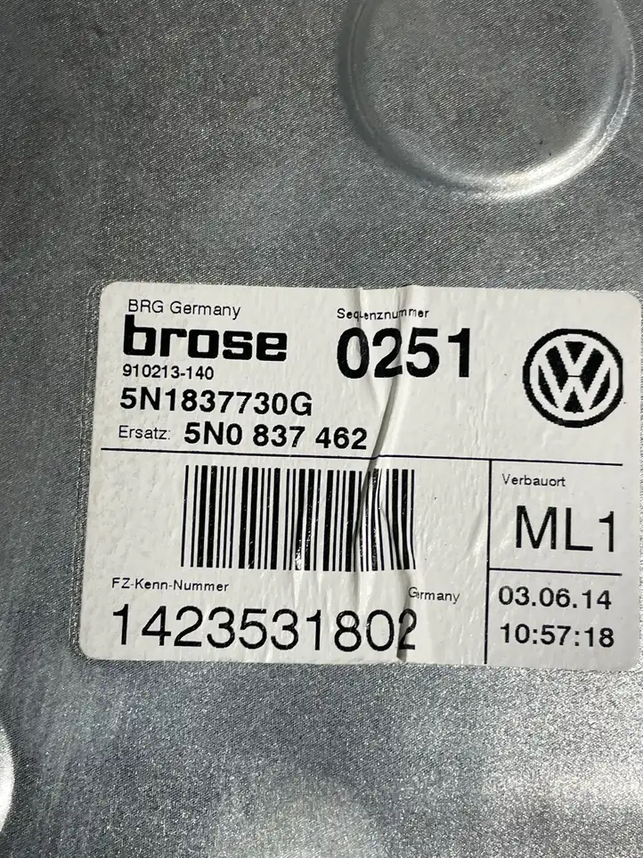 Volkswagen Tiguan (2011 - 2016) 5N0837462 Электростеклоподъемник передний (комплект) — фото 5