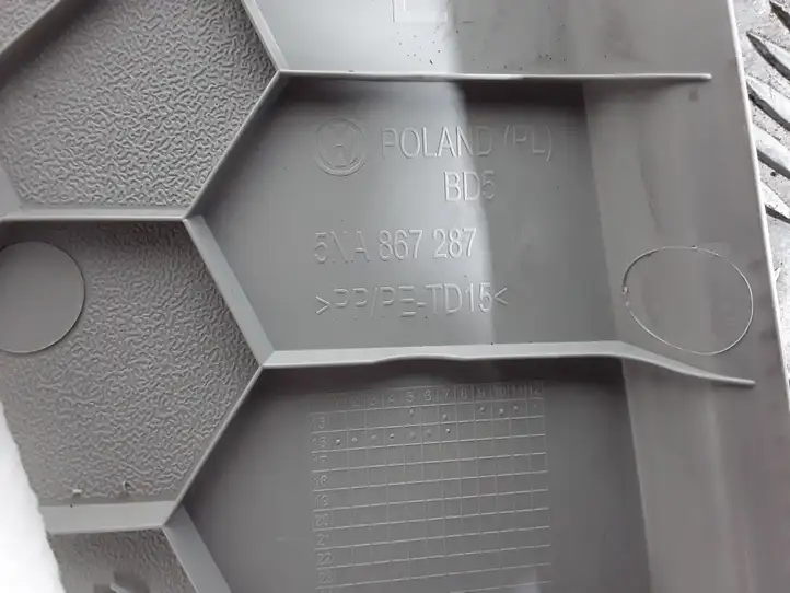 Volkswagen Tiguan (2016 - 2020) 5NA867287 Верхняя обшивка стойки D — фото 2