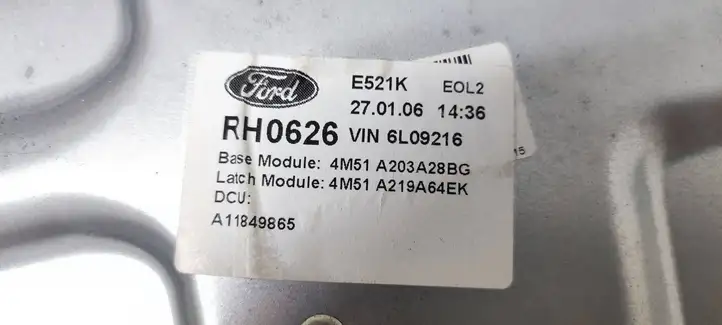 Ford Focus (2005 - 2008) 4M51A203A28BG Электростеклоподъемник передний (комплект) — фото 4