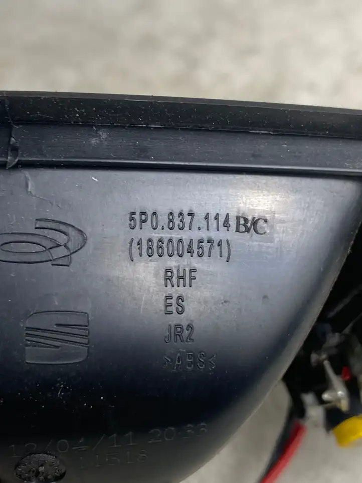 Seat Leon (1P) (2005 - 2012) 5P0837114 Внутренняя ручка двери — фото 5