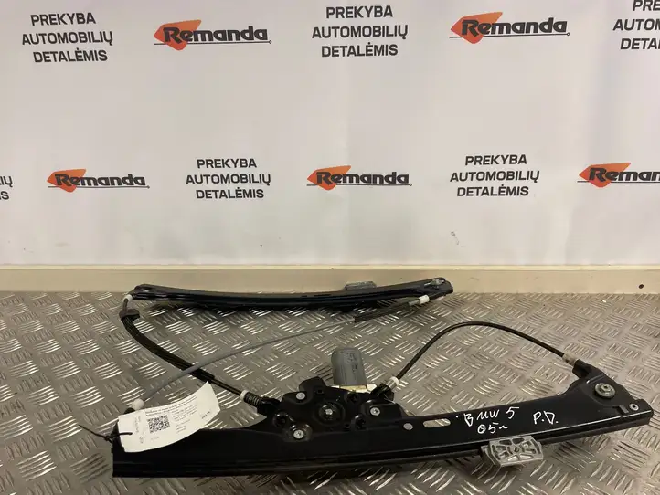 BMW 5 E60 E61 (2004 - 2010) 7075668E7034352S Электростеклоподъемник передний (комплект) — фото 1