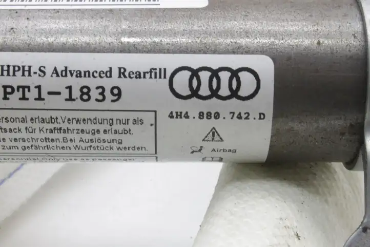 Audi A8 S8 D4 4H (2010 - 2014) 4H4880742D Боковая подушка безопасности шторка — фото 7