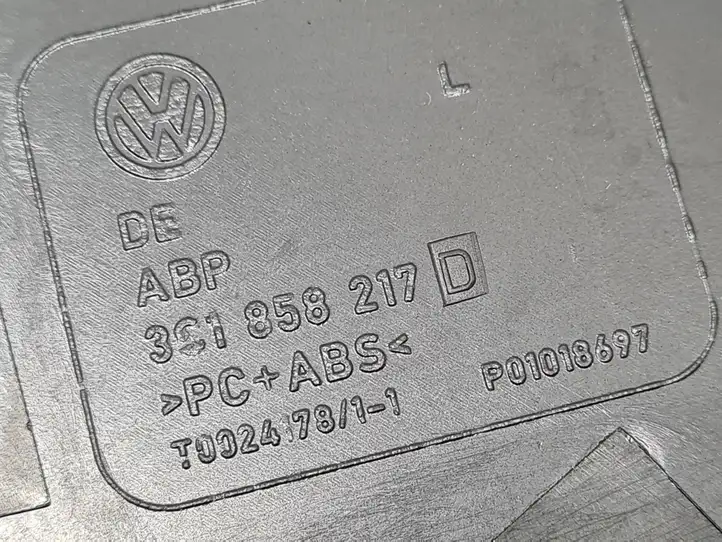 Volkswagen PASSAT B7 (2011 - 2014) 3C1858217D Боковая отделка панели приборов — фото 3