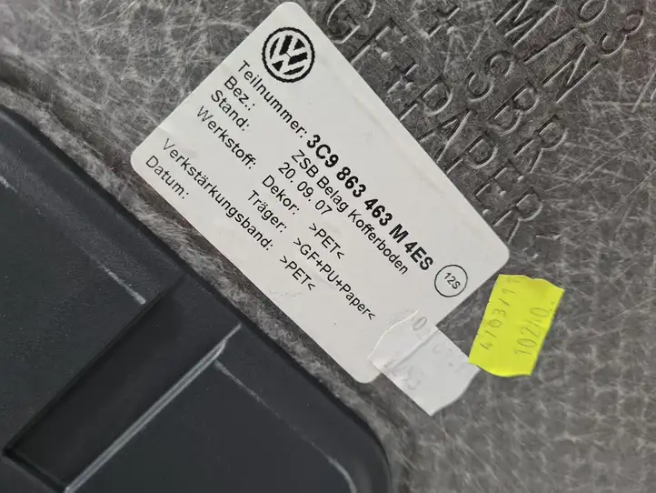 Volkswagen PASSAT B7 (2011 - 2014) 3C9863463M Пол багажника — фото 3